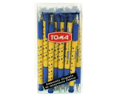 DŁUGOPIS AUTOMATYCZNY W GWIAZDKI NIEBIESKI 0,7MM TOMA SUNNY TO-060