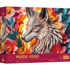 PUZZLE 1000 ELEMENTÓW WILK Z EFEKTEM 3D UKŁADANKA 40-LECIE TREFL 40041