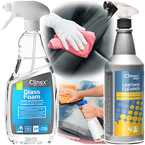 CLINEX PIANKA DO MYCIA SZYB ODTŁUSZCZA 2w1 ŚRODEK DO CZYSZCZENIA SKÓRY