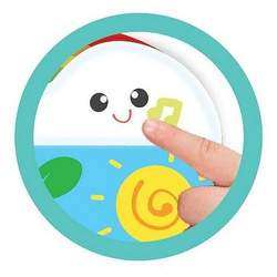 KSIĄŻECZKA SENSORYCZNA INTERAKTYWNA DŻUNGLA MIĘKKA PLUSZOWA MELODIE WINFUN