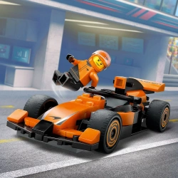 LEGO CITY KIEROWCA F1 BOLID MCLAREN SAMOCHÓD WYŚCIGOWY POMARAŃCZOWY 60442