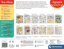 QUIZ INTERATYWNY JUNIOR 12 GIER EDUKACYJNYCH NAUKA LICZENIA CLEMENTONI