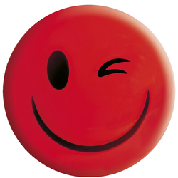 MAGNESY EMOTIKONY BUŹKI DO TABLIC CZERWONE OCZKO TETIS 30mm 6 szt.