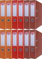 SEGREGATOR A4/75mm OFFICE PRODUCTS Z DŹWIGNIĄ PP - KOLORY - 12 SZTUK