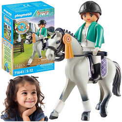PLAYMOBIL HORSES OF WATERFALL JEŹDZIEC TURNIEJOWY FIGURKI AKCESORIA 14 EL.