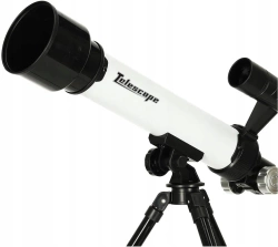TELESKOP ASTRONOMICZNY NA STATYWIE Z UCHWYTEM NA TELEFON LUNETA 60x 30x