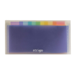 TECZKA ORGANIZER NA ZATRZASK TRANSPARENTNY PP DL 6 PRZEKŁADEK STRIGO