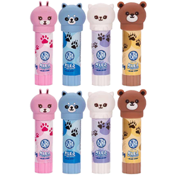 KLEJ SZKOLNY W SZTYFCIE Z FIGURKĄ 8g ZWIERZĄTKA ZMYWALNY ASTRA - 8 sztuk