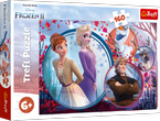 PUZZLE 160 ELEMENTÓW KRAINA LODU 2 FROZEN SIOSTRZANA PRZYGODA TREFL 15374