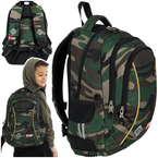 PLECAK SZKOLNY TRZYKOMOROWY 20L ST.RIGHT MAJEWSKI BP-26 WOJSKOWY MORO