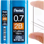 WKŁADY DO OŁÓWKA AUTOMATCZNEGO GRAFITY RYSIKI 0.7mm 2B PENTEL AIN STEIN
