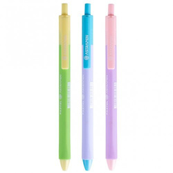 DŁUGOPIS AUTOMATYCZNY TRÓJKĄTNY NIEBIESKI SZKOLNY 0,6 mm PASTEL ASTRA