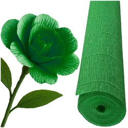 KREPINA WŁOSKA 563 BIBUŁA MARSZCZONA 50x250cm 180g ZIELONA ZIELEŃ