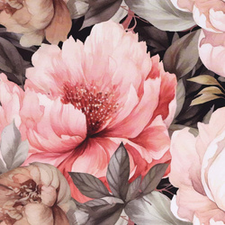 KOŁOZESZYT A4 ZESZYT NA SPIRALI W KRATKĘ 100K STRIGO PADS KWIATY BEŻOWY