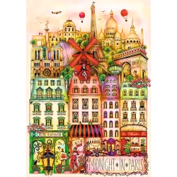 PUZZLE 1000 ELEMENTÓW O PÓŁNOCY W RZYMIE WŁOCHY UKŁADANKA TREFL 12072