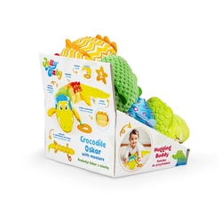 KROKODYL OSKAR Z MIARKĄ GRYZAK MATERIAŁOWY SENSORYCZNY SZELEŚCI JOLLY BABY
