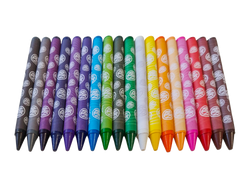 KREDKI ŚWIECOWE SZKOLNE OKRĄGŁE ASTRA 18 KOLORÓW ŻYWE INTENSYWNE BARWY