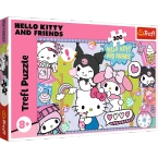 PUZZLE 300 ELEMENTÓW HELLO KITTY KUROMI SZALONE TRIO UKŁADANKA 23039 TREFL