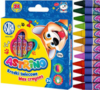 KREDKI ŚWIECOWE WOSKOWE ASTRINO 24 INTENSYWNE KOLORY ASTRA