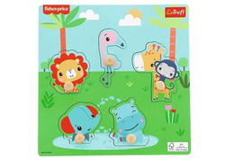 MINI UKŁADANKA PUZZLE FISHER PRICE DREWNIANA TREFL