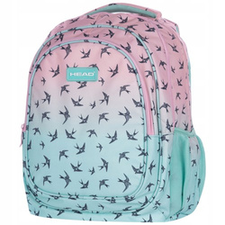 PLECAK SZKOLNY MŁODZIEŻOWY ASTRA HEAD PASTELOWE OMBRE TAŃCZĄCE JASKÓŁKI