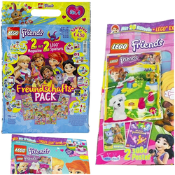 LEGO FRIENDS NR.1/2 GAZETKI 2 MAGAZYNY + 2 DODATKI DO ZBUDOWANIA KLOCKI