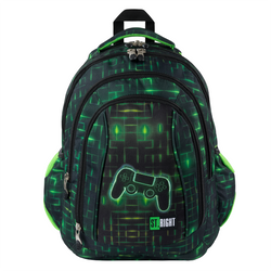 PLECAK SZKOLNY MŁODZIEŻOWY PIÓRNIK ST.RIGHT 2w1 BP-04 DLA GRACZA NEON PAD