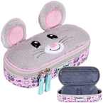 PIÓRNIK SZKOLNY SASZETKA USZTYWNIANA PLUSZOWA Z KLAPKĄ MYSZKA MOUSE BAMBINO