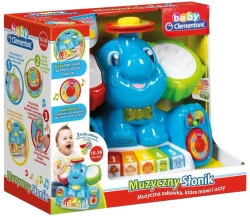 ZABAWKA INTERAKTYWNA SŁONIK MUZYCZNY UCZY LITER LICZB KOLORÓW CLEMENTONI