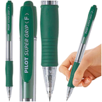 DŁUGOPIS AUTOMATYCZNY OLEJOWY WKŁAD PILOT SUPER GRIP ERGONOMICZNY ZIELONY