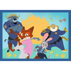 PUZZLE 4w1 ZOOTOPIA PEŁNA PRZYGÓW ZWIERZOGRÓD 2 207 ELEMENTÓW 34677 TREFL