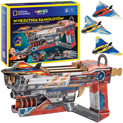 WYRZUTNIA SAMOLOTÓW ZESTAW KONSTRUKCYJNY NATIONAL GEOGRAPHIC CUBIC FUN