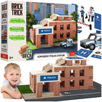 KLOCKI BRICK TRICK! BUDUJ Z CEGŁY KOMISARIAT POLICJI RADIOWÓZ 100 EL TREFL