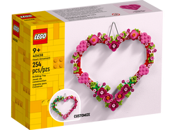 LEGO SERCE KLOCKI KONSTRUKCYJNE PIĘKNE KWIATY 2w1 WALENTYNKI DZIEŃ KOBIET 