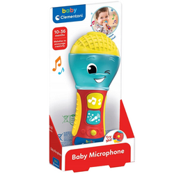 MIKROFON DLA DZIECI MUZYCZNY INTERAKTYWNY ŚWIATŁO DŹWIĘK CLEMENTONI