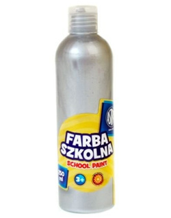 FARBA SZKOLNA ASTRA 250 ML - METALICZNA SREBRNA