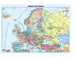 DUŻY PODKŁAD LAMINOWANY DWUSTRONNY - MAPA EUROPY