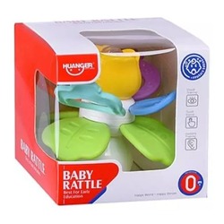 GRZECHOTKA GRYZAK KWIATEK Z PRZYSSAWKĄ 2w1 EDUKACYJNA SENSORYCZNA