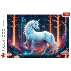 PUZZLE 1000 ELEMENTÓW MISTYCZNY JEDNOROŻEC W MAGICZNYM LESIE TREFL 10955