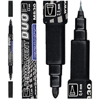 MARKER DWUSTRONNY DUO GRANIT PERMANENTNY WODOODPORNY CD/DVD DO SZKŁA METALU