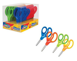 NOŻYCZKI SZKOLNE GUMOWA RĄCZKA 13 CM COLORINO KIDS