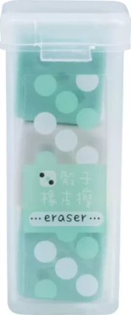 GUMKA DO ŚCIERANIA MAZANIA SZKOLNA KOSTKA DO GRY TOCHAIN 3 sztuki W ETUI