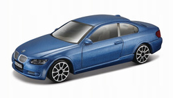 BMW 335i NIEBIESKI SAMOCHÓD METALOWY AUTO MODEL BBURAGO 1/43
