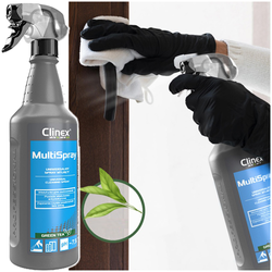 CLINEX MULTISPRAY ZIELONA HERBATA 1L UNIWERSALNY PŁYN USUWA KURZ - 2 sztuki