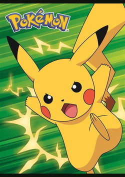 ZESZYT SZKOLNY A5 3 LINIA 16 KARTEK POKEMON PIKACHU LAMINOWANY MAJEWSKI