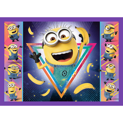 PUZZLE 4W1 W ŚWIECIE MINIONKÓW MINIONKI 3 - TREFL