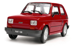 AUTO SAMOCHÓD FIAT 126P MALUCH METALOWY KOLEKCJONERSKI WELLY 1:21 BORDOWY