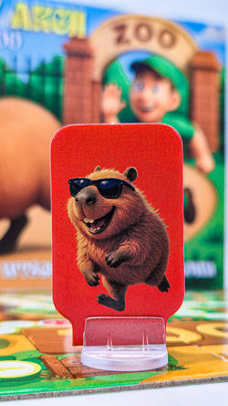 KAPIBARY W AKCJI WYŚCIGOWA GRA PLANSZOWA UCIECZKA W ZOO KOSTKA ALEXANDER