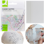 KARTECZKI SAMOPRZYLEPNE PÓŁPRZEZROCZYSTE 76x76mm 50K KALKA TECHNICZNA