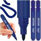 MARKER PERMANENTNY OFFICE PRODUCTS NIEBIESKI PISAK OKRĄGŁY - 2 szt.